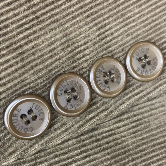 Juicy Couture Women’s Brown 3/4 Sleeve Corduroy Single Button Blazer Siz… - Picture 6 of 11